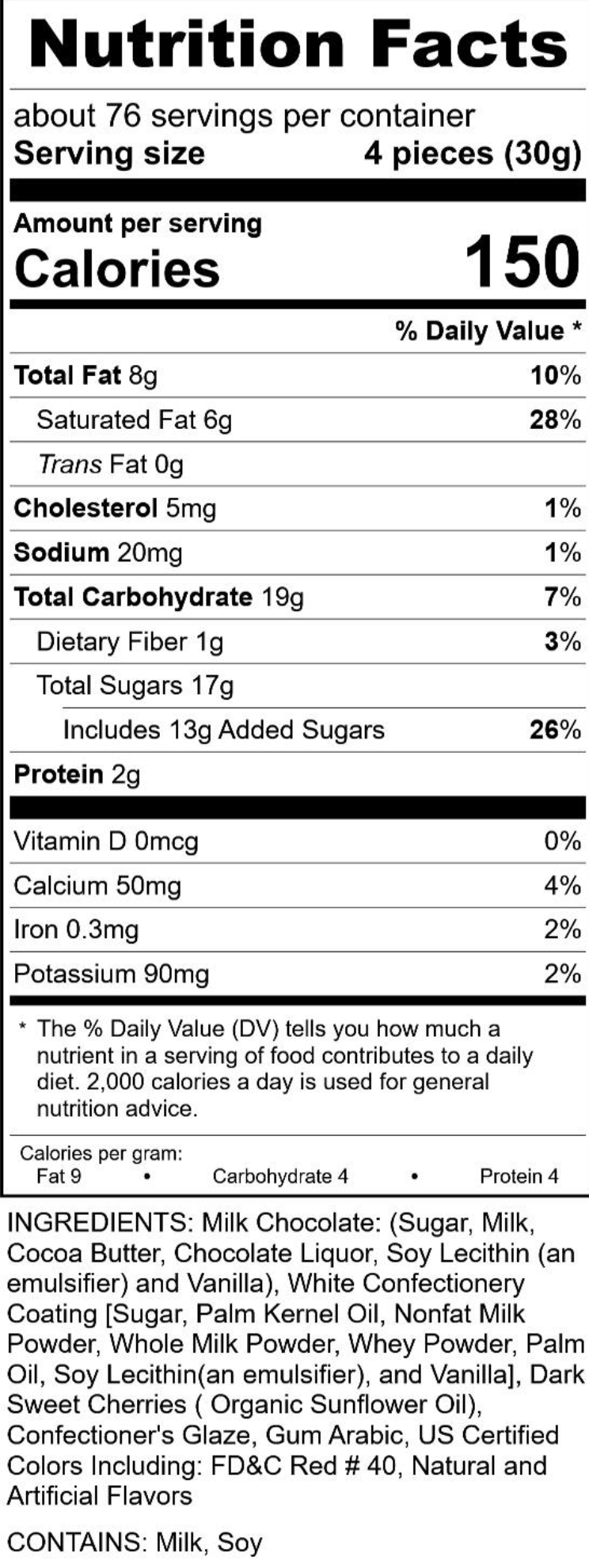 Gourmet Milk Chocolate Panned Cherris