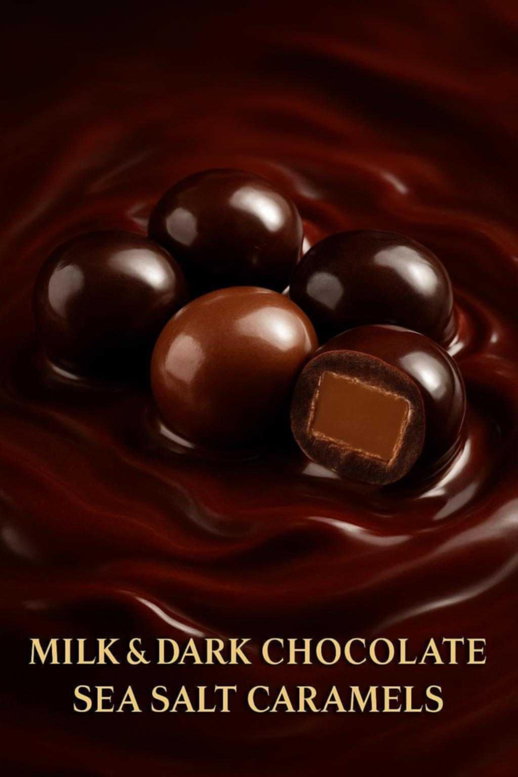 Milk & Dark Chocolate Sea Salt Caramels